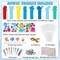 32 Sets Summer Ocean Animals Foam Craft for Kids Under The Sea Bookmark Craft DIY Arts Bulk Kit Beach Pool Party Favor Supplies DIY Gift for School Home Activities Party Favor Decorations